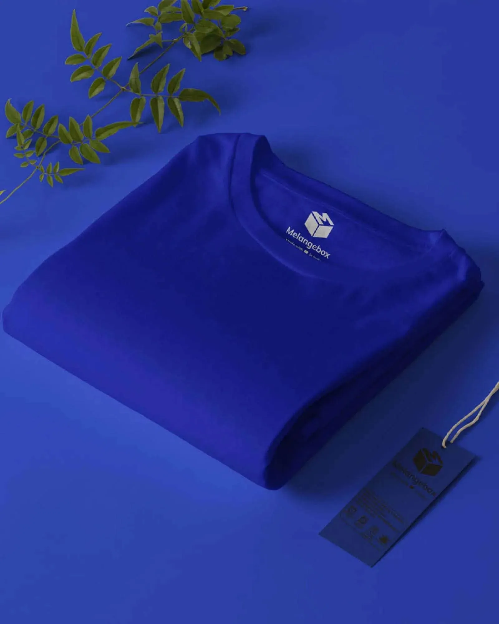 Half Sleeves Crew Neck: Royal Blue