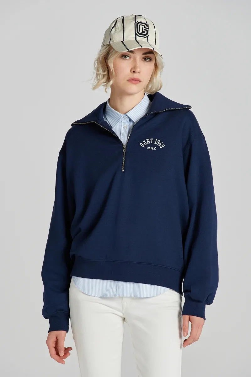 Half zip navy