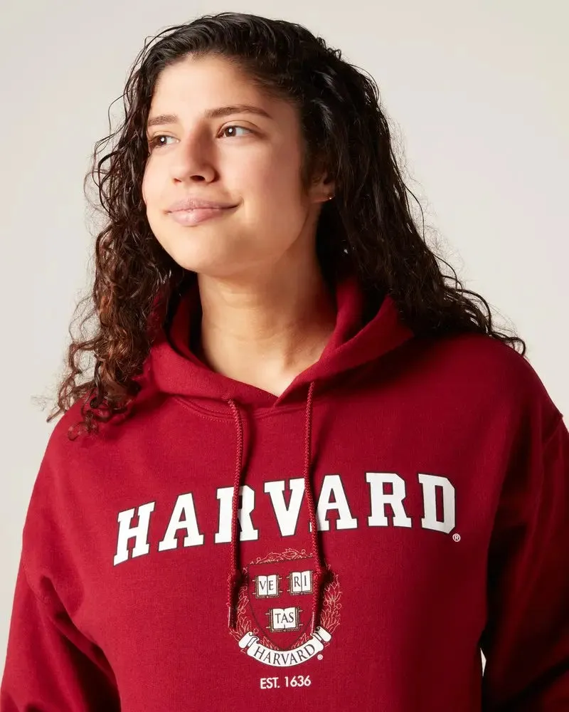 Harvard Hooded Crest Sweatshirt