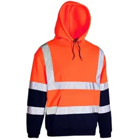 Hi Vis Two Tone Hooded Sweatshirt EN ISO 20471