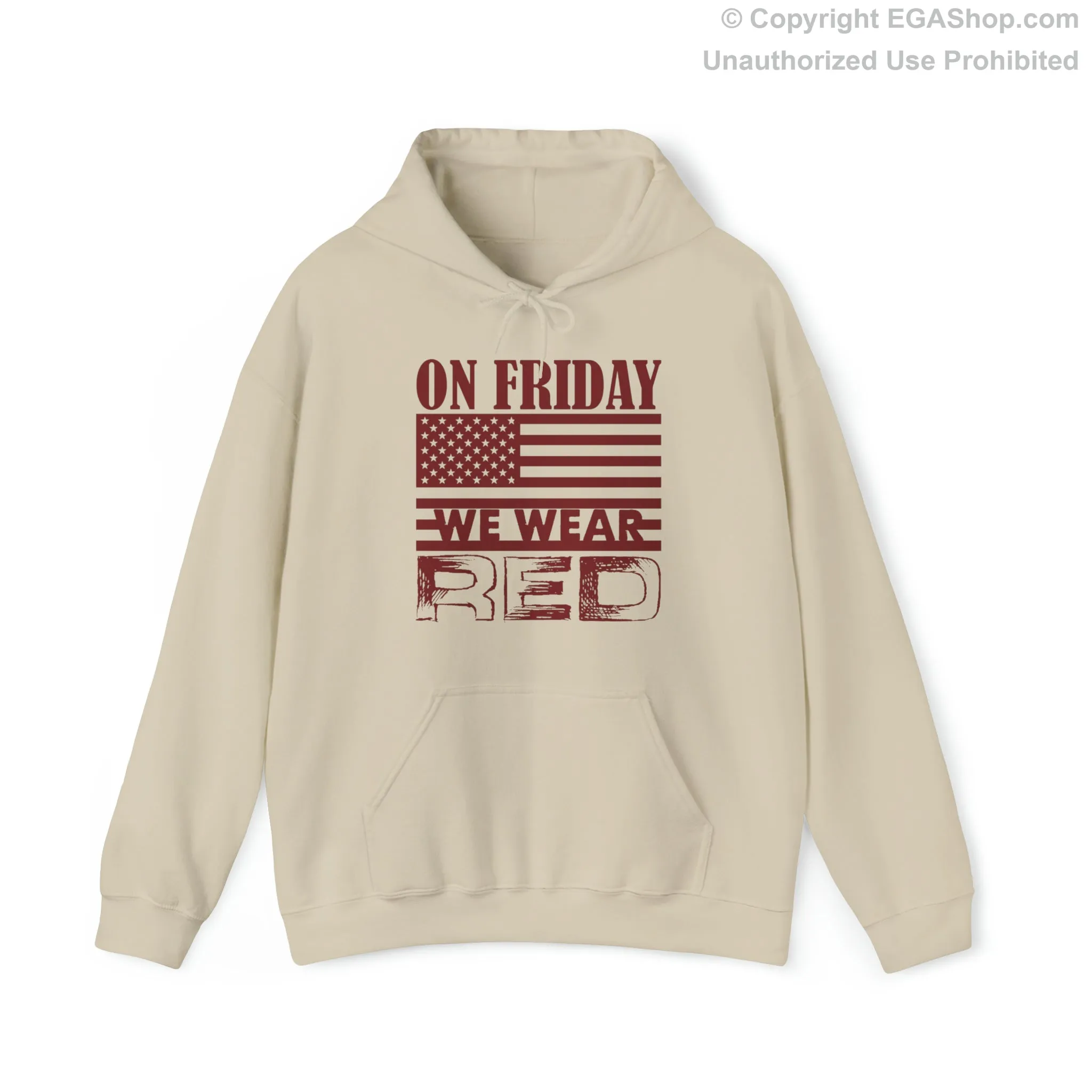 Hoodie: On Friday We Wear Red