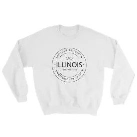 Illinois - Crewneck Sweatshirt - Latitude & Longitude