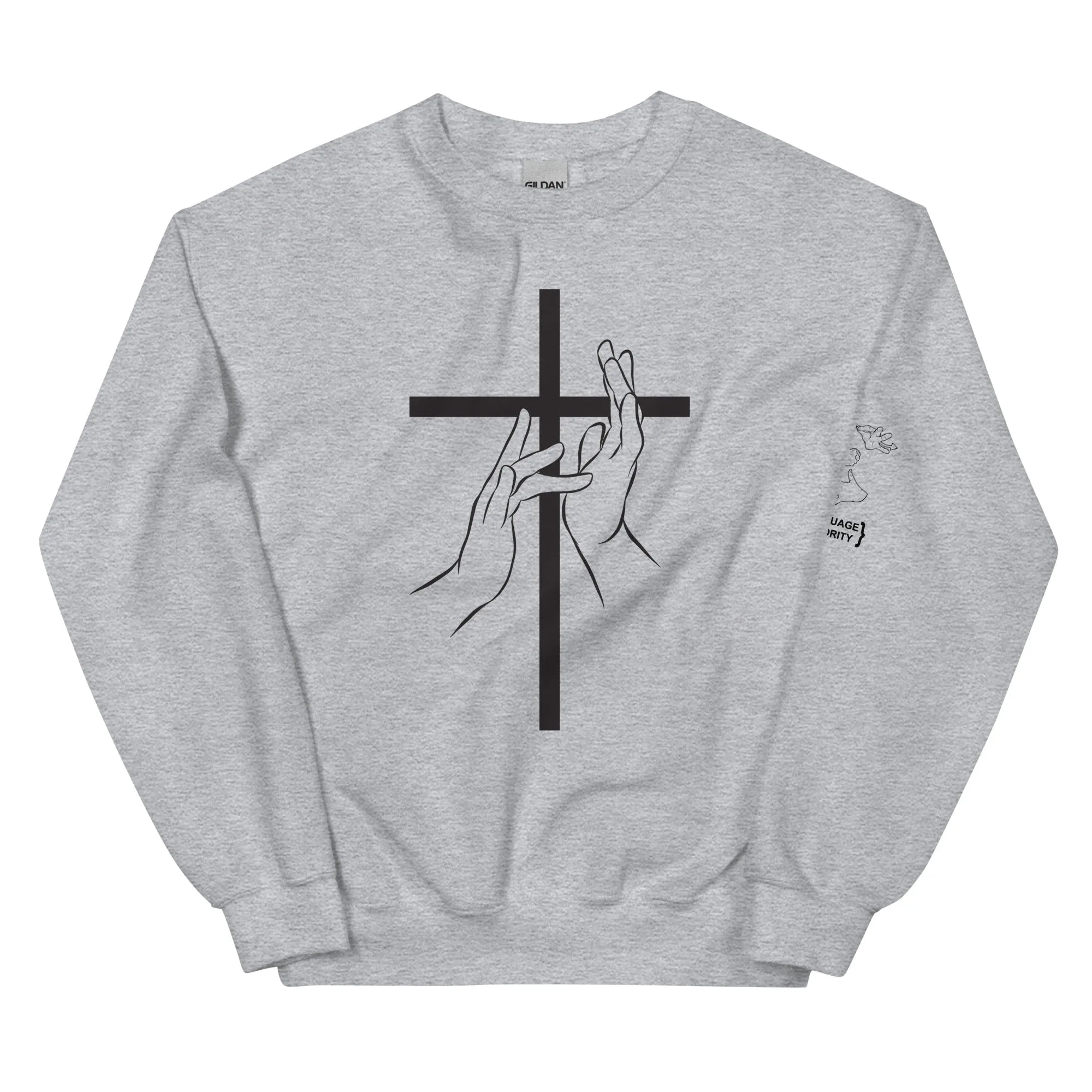 Jesus (ASL) Crew Neck Sweatshirt