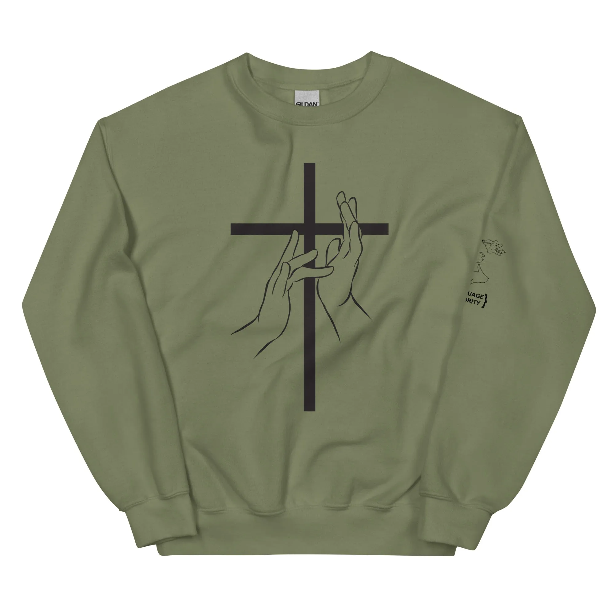 Jesus (ASL) Crew Neck Sweatshirt