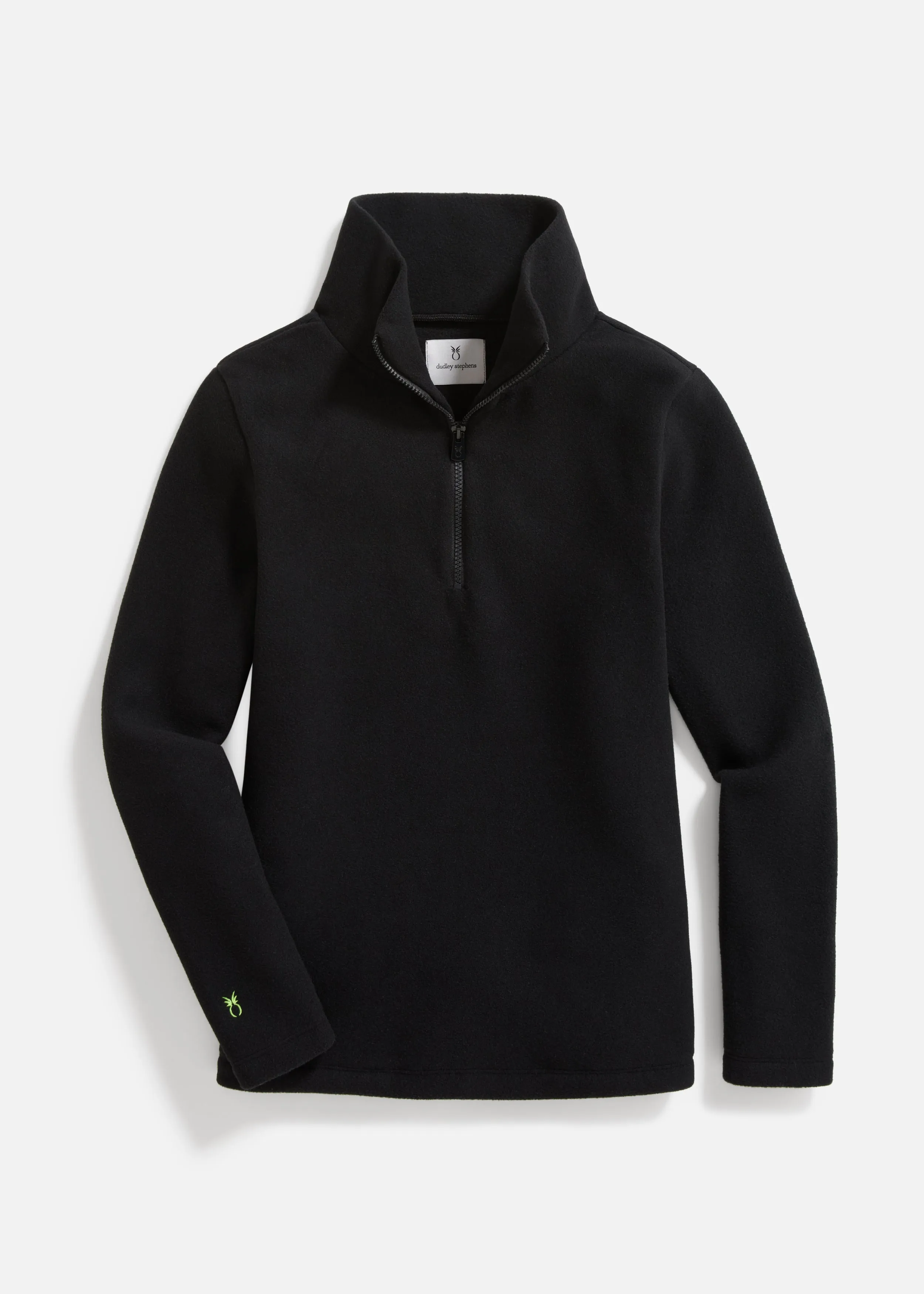 Kaki Pullover in Vello Fleece (Black)