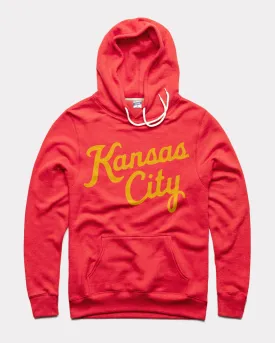 Kansas City Script Red Hoodie