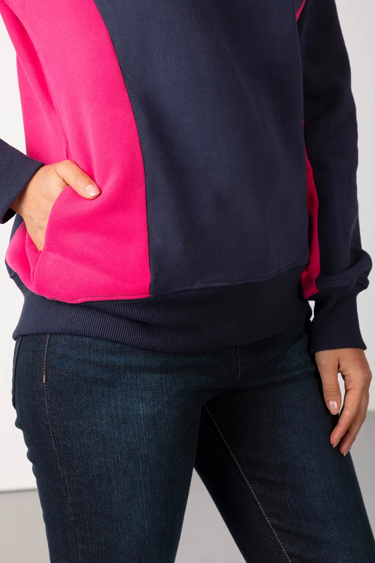 Ladies Muston Panel Sweatshirt