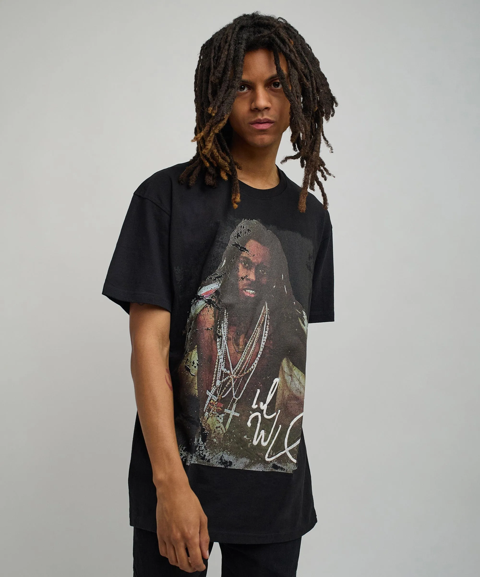 Lil Wayne Portrait Short Sleeve Tee - Black