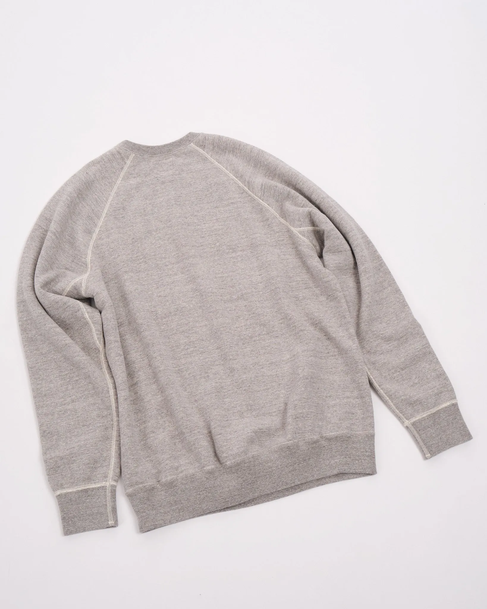 LOOP WHEEL CREW NECK SWEATSHIRT HEATHER GRAY