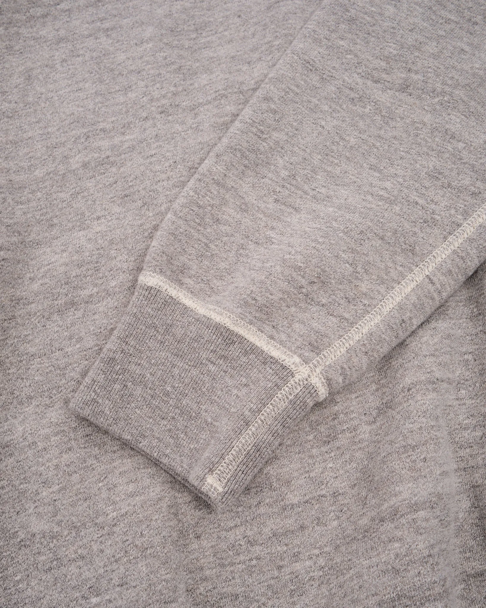 LOOP WHEEL CREW NECK SWEATSHIRT HEATHER GRAY