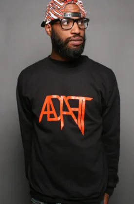 Low Go (Men's Black/Orange Crewneck)