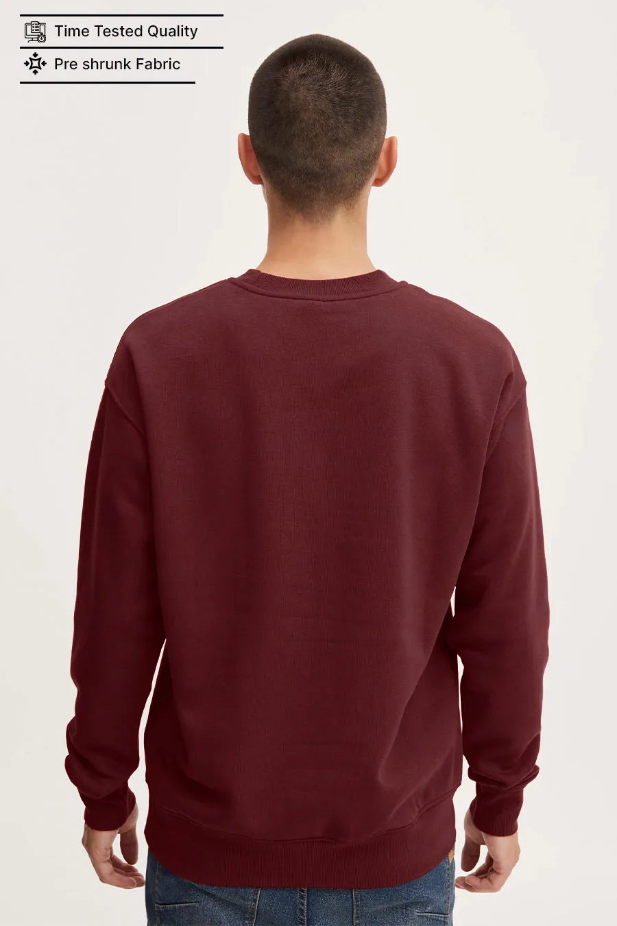 Maroon - Fleece Sweatshirt