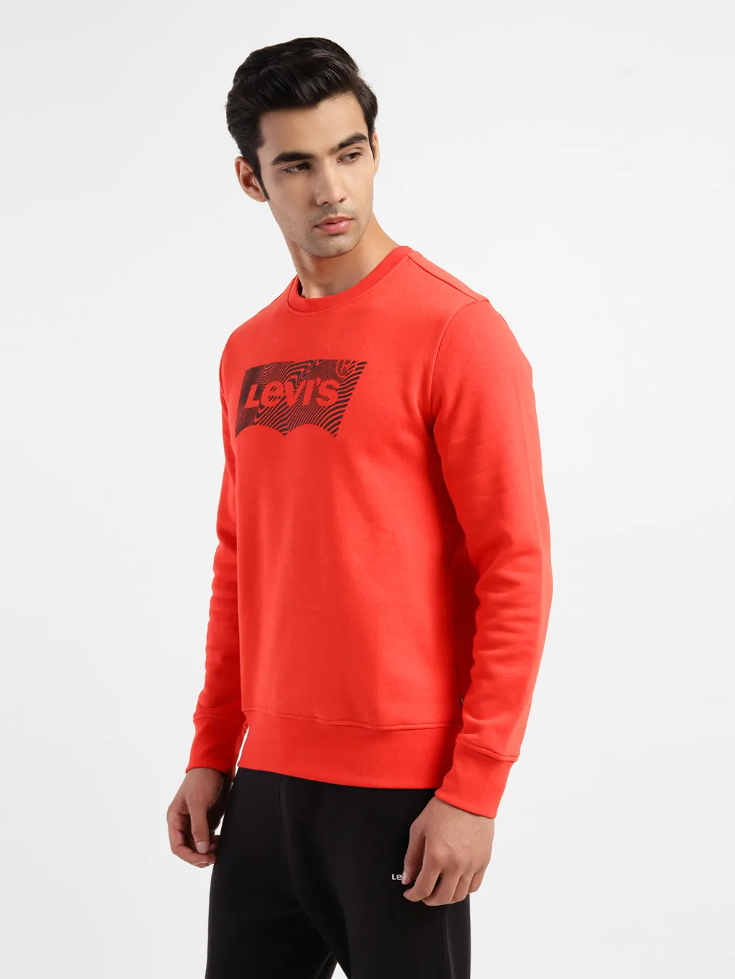 Men's Brand Logo Crew Neck Sweatshirt