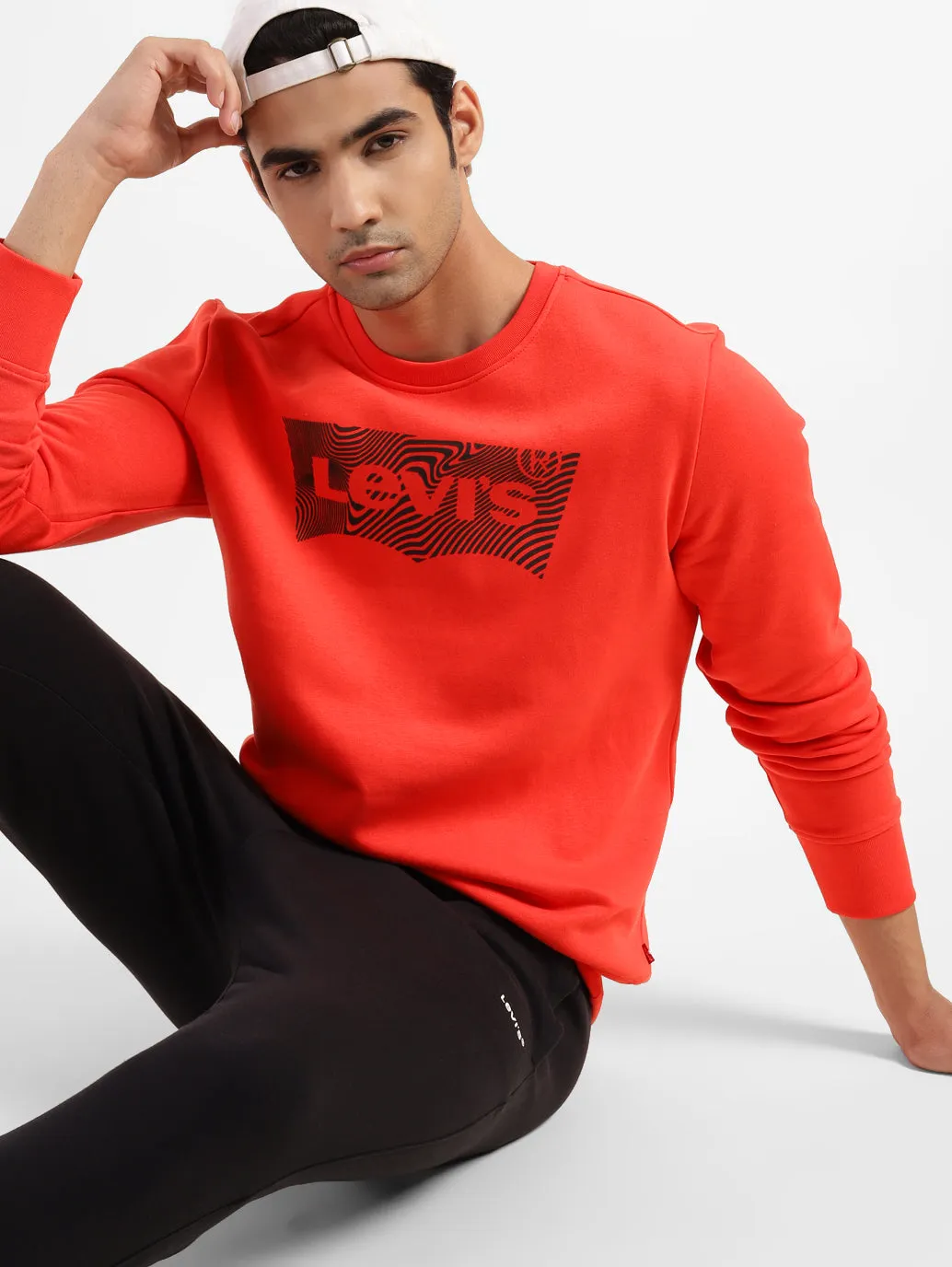 Men's Brand Logo Crew Neck Sweatshirt