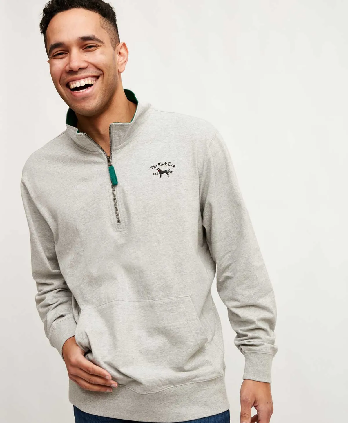 Mens Quarter Zip Cadet