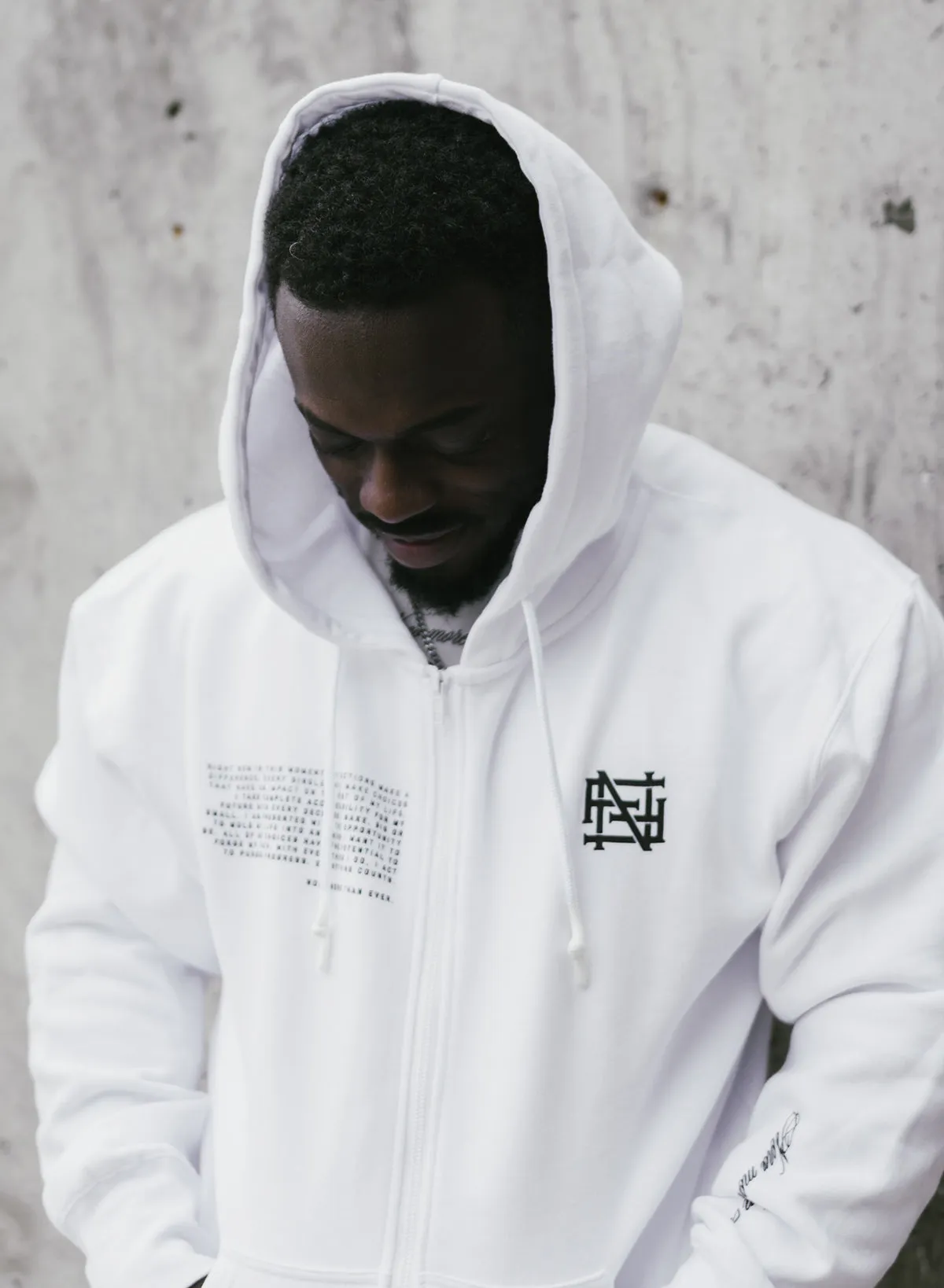 MORE THAN EVER ZIP UP - WHITE