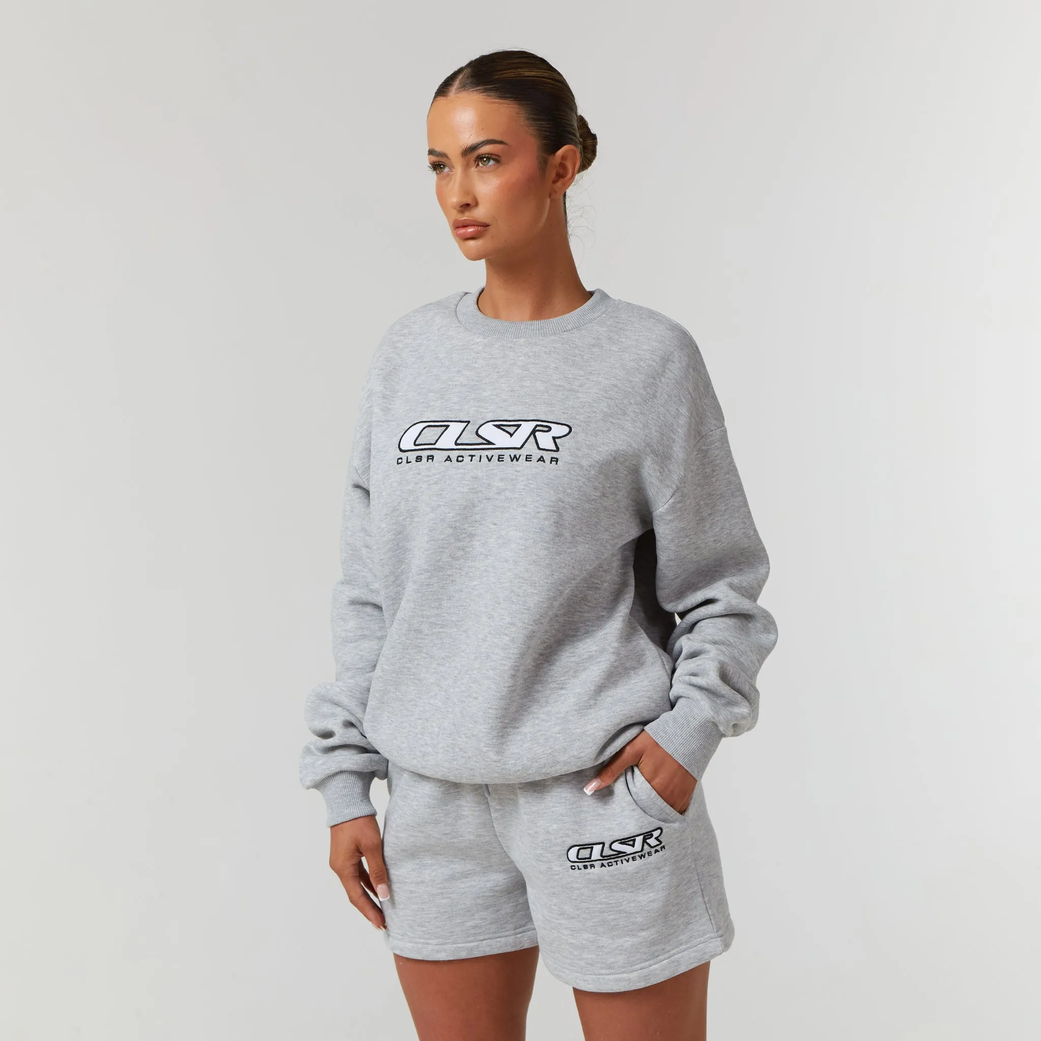 Motion Sweatshirt Twinset | Grey Marl