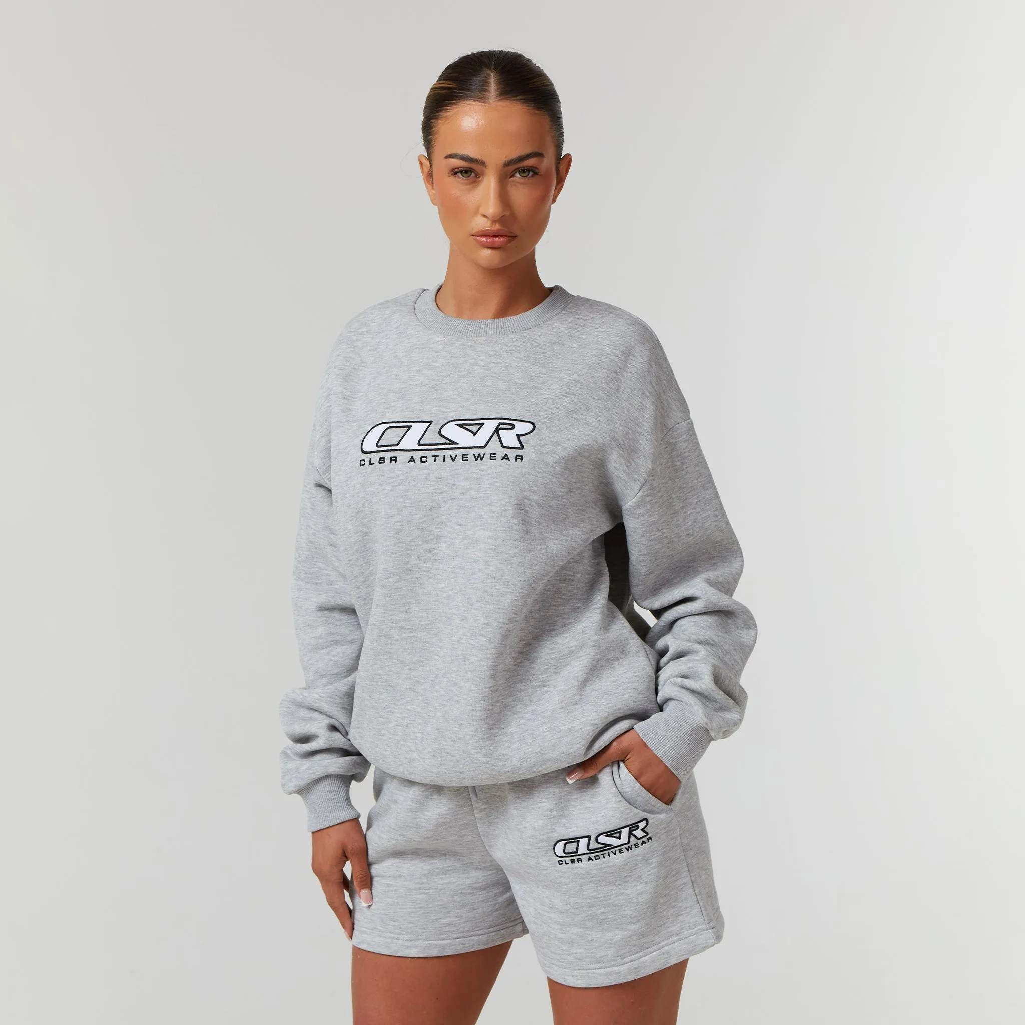 Motion Sweatshirt Twinset | Grey Marl