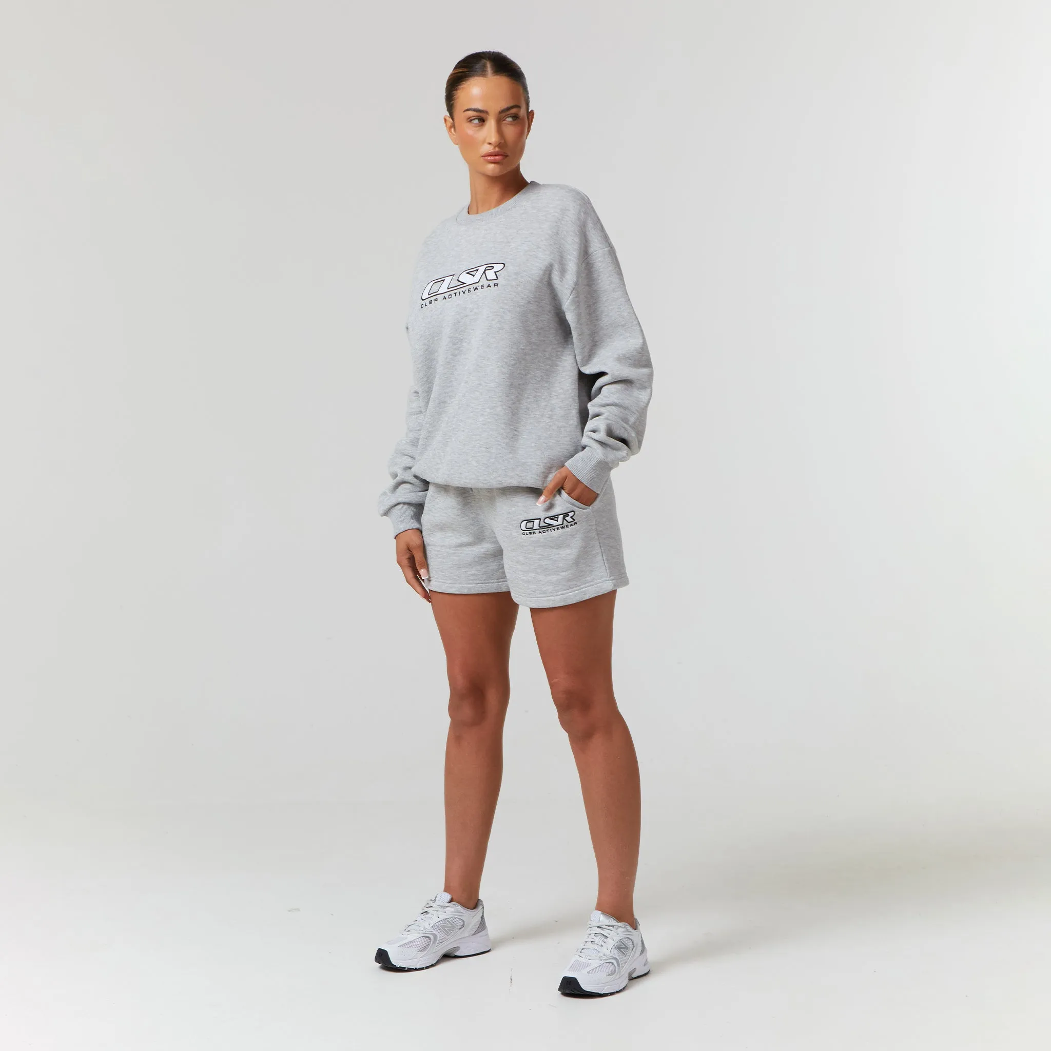 Motion Sweatshirt Twinset | Grey Marl