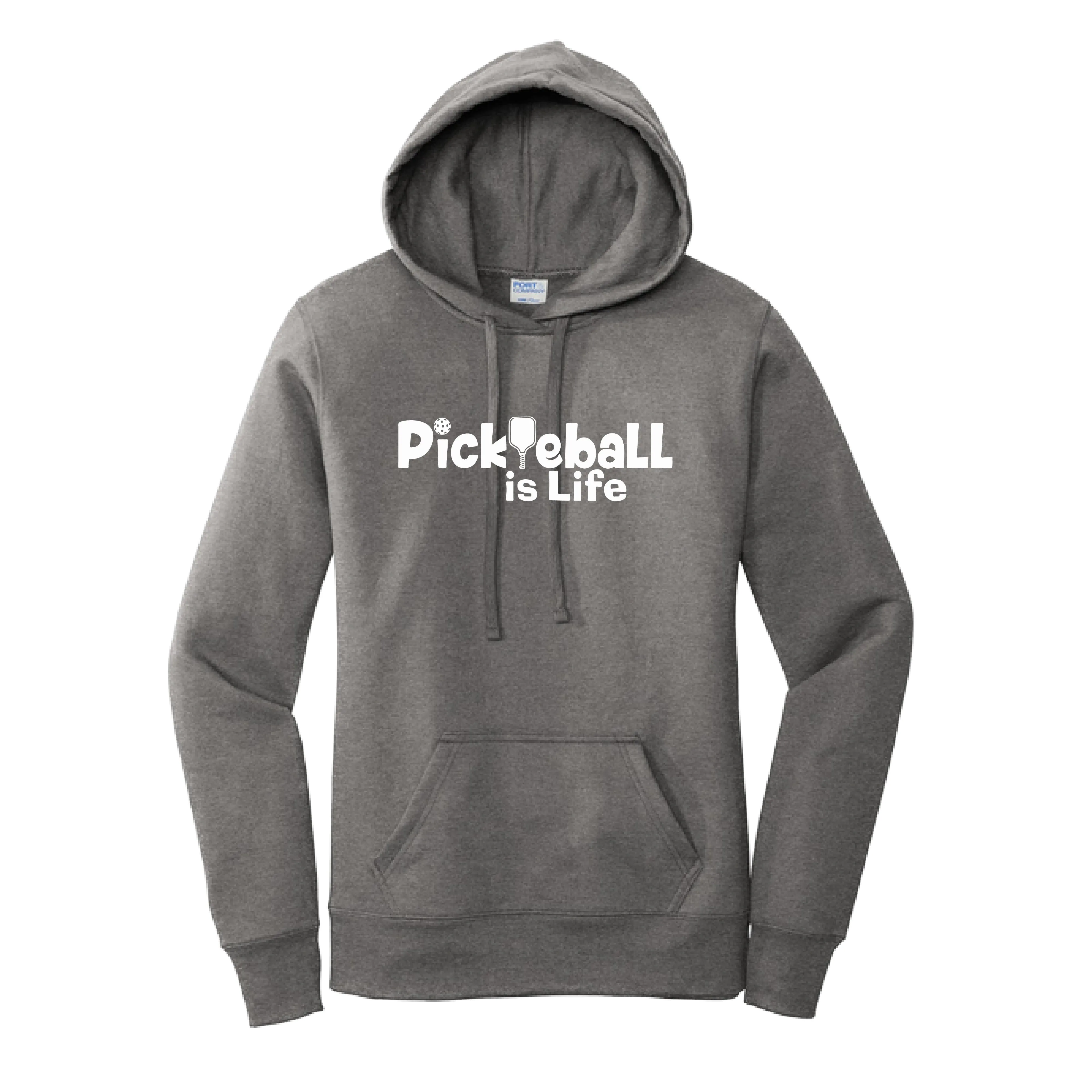 Pickleball Is Life | Women’s Fitted Hoodie Pickleball Sweatshirt | 50% Cotton 50% Poly Fleece