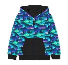 [Pre Order] Fabulous Fall Northern Lights - Kids Zip Up Hoodie Sweatshirt (EST SHIP LATE OCT)