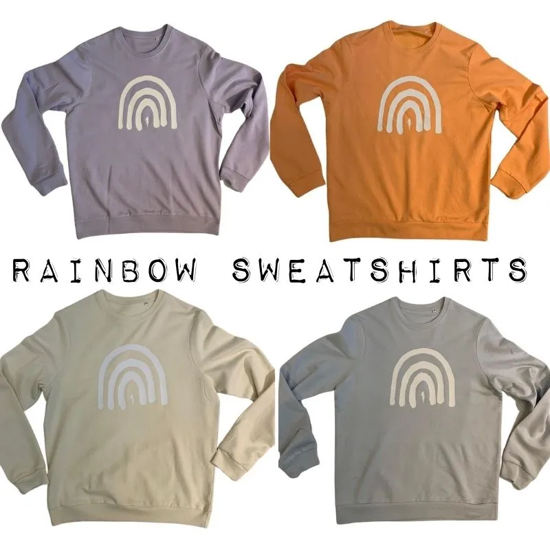 Rainbow & Bolt Sweatshirt (Lavender)