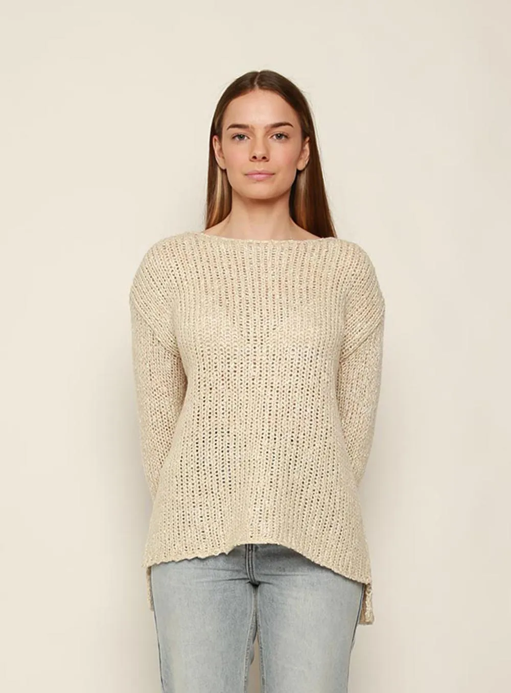 Ramona Knit Jumper-BEIGE