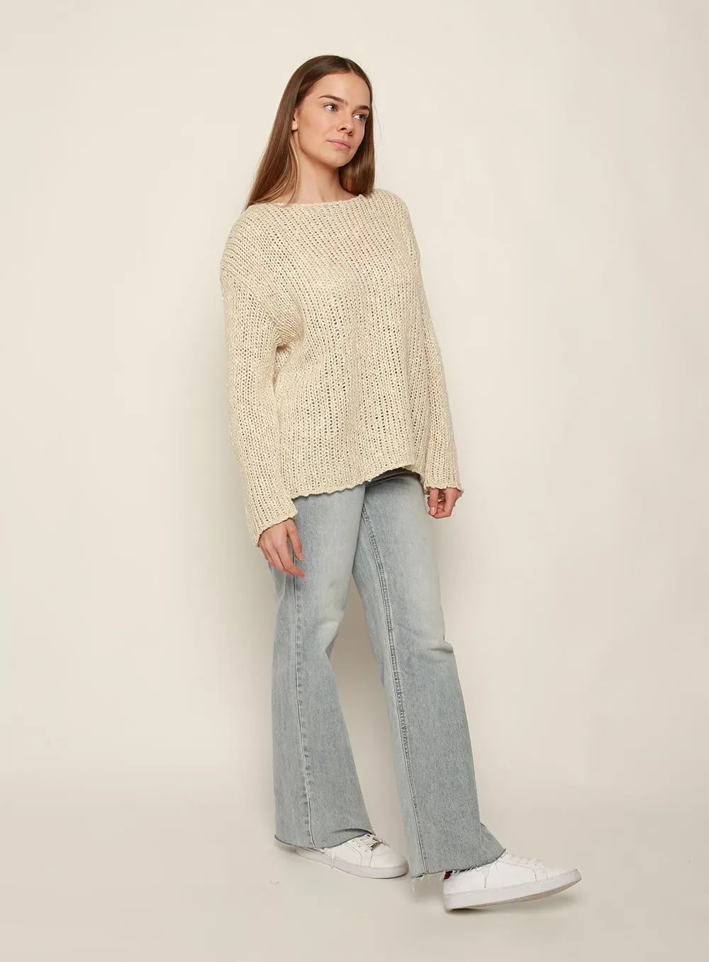 Ramona Knit Jumper-BEIGE