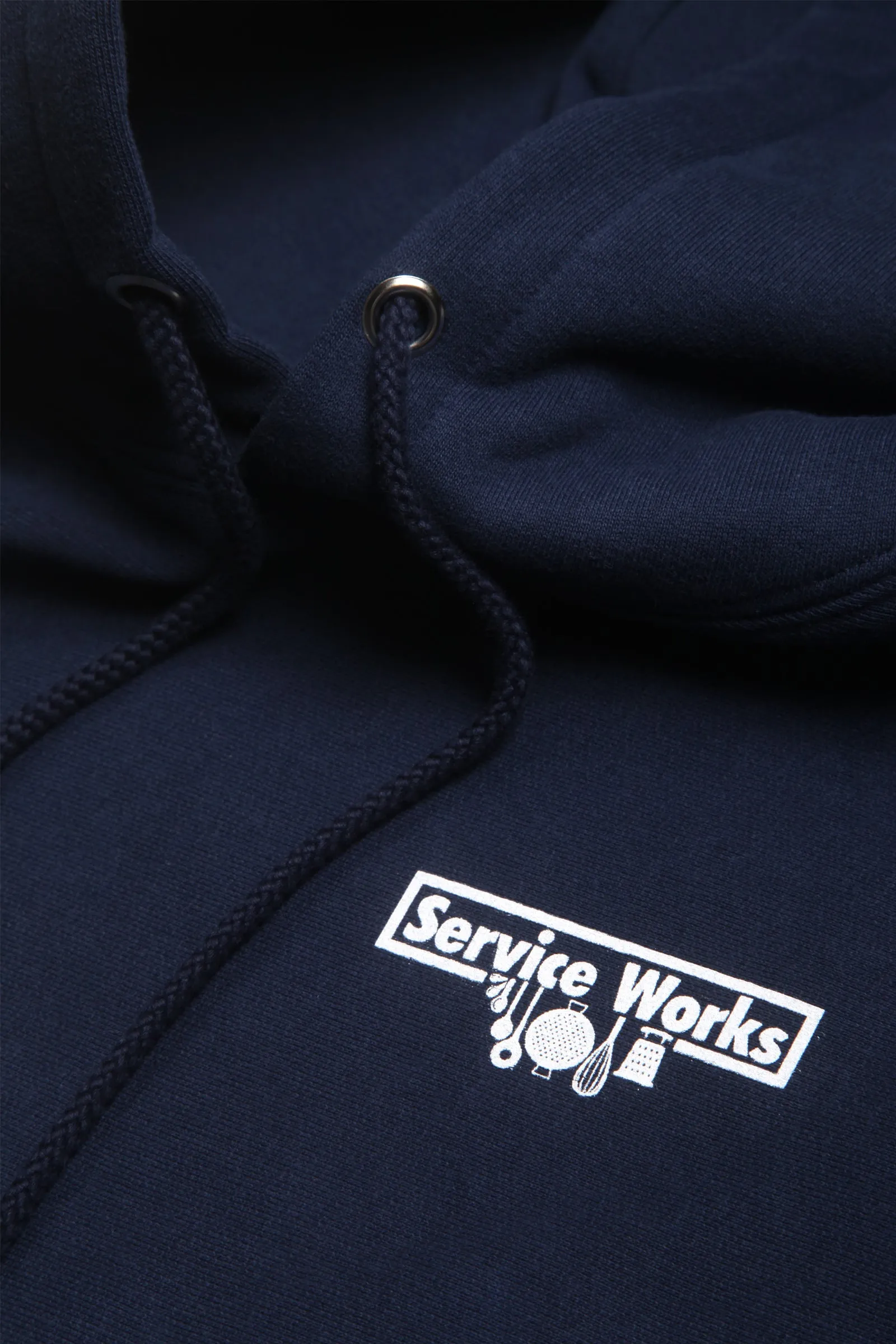 Service Works - Heavyweight Logo Hoodie - Navy