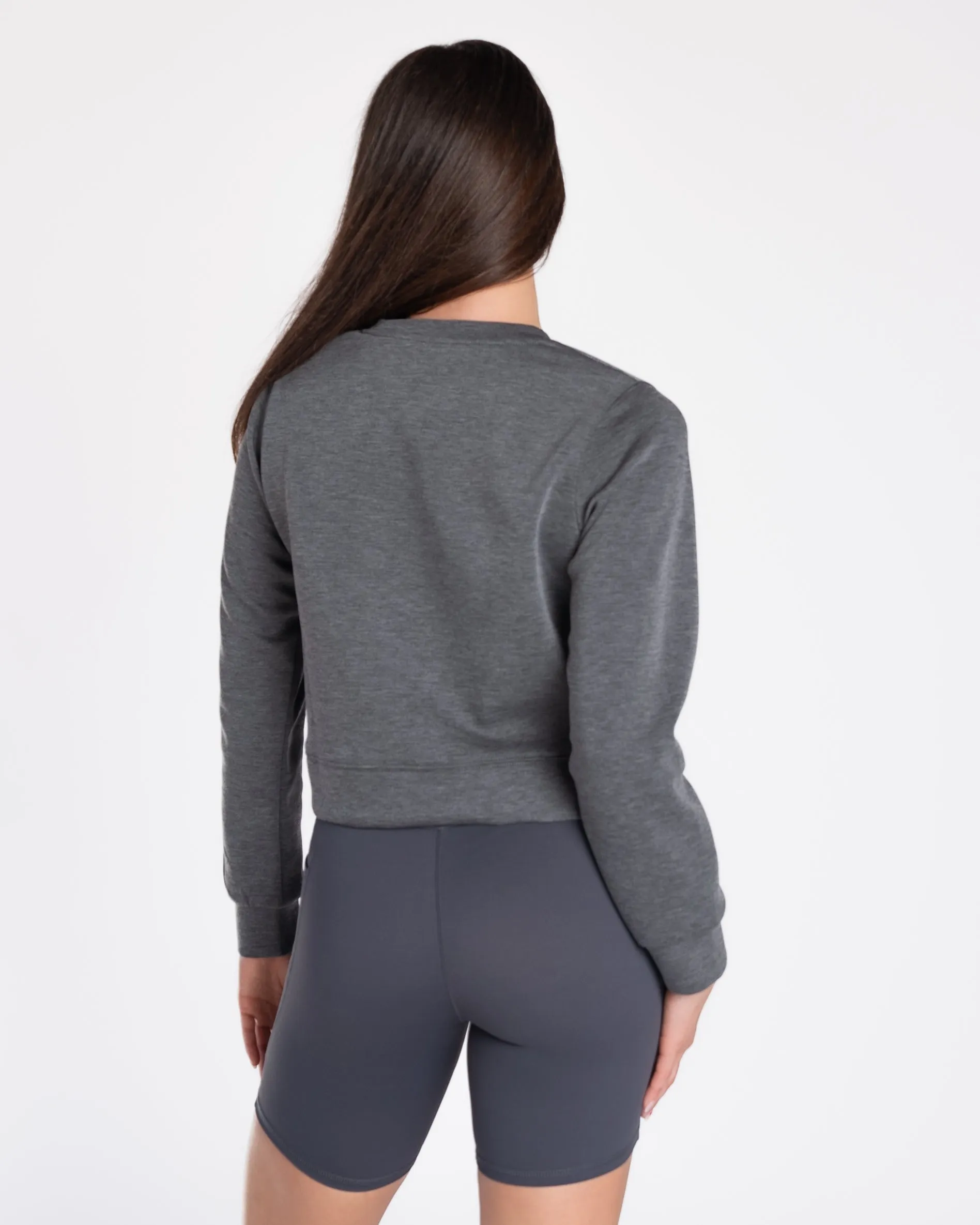 Soft Scuba Sweatshirt - Heathered Magnet