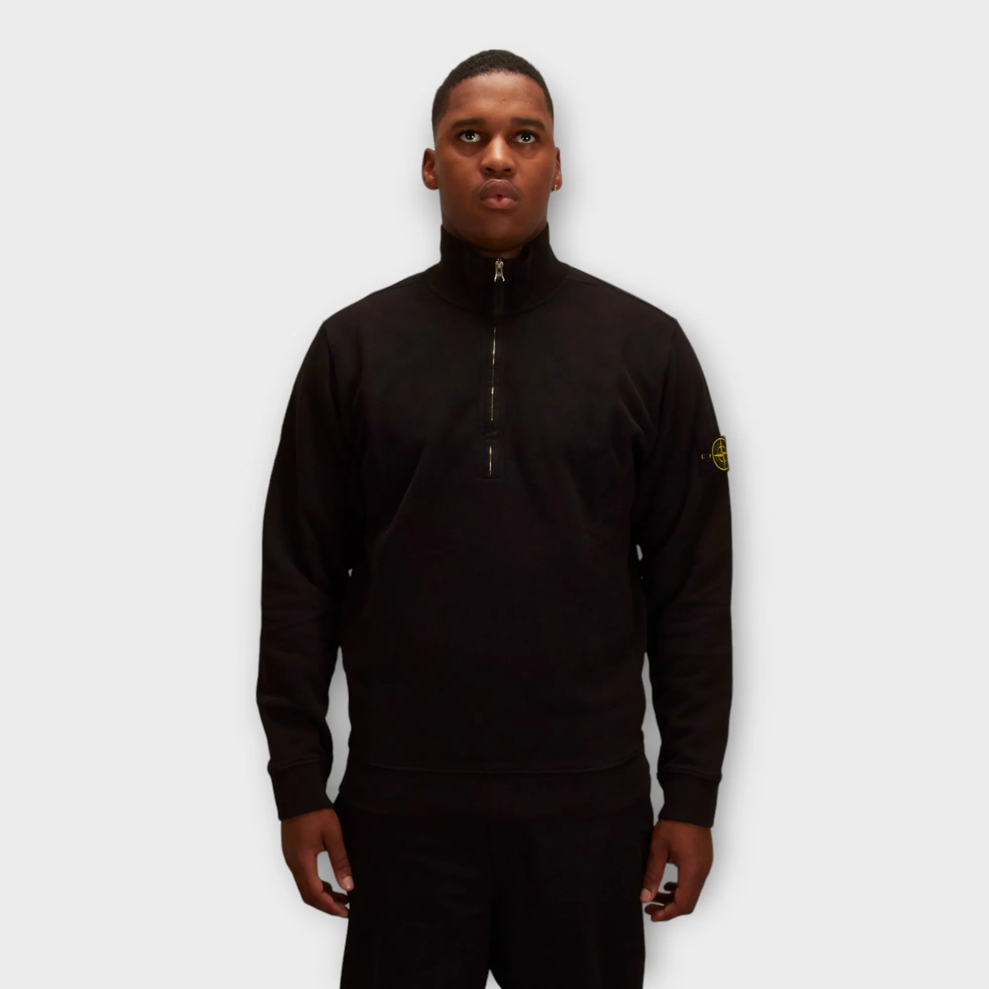 Stone Island 63420 Q-zip Sweatshirt I Sort