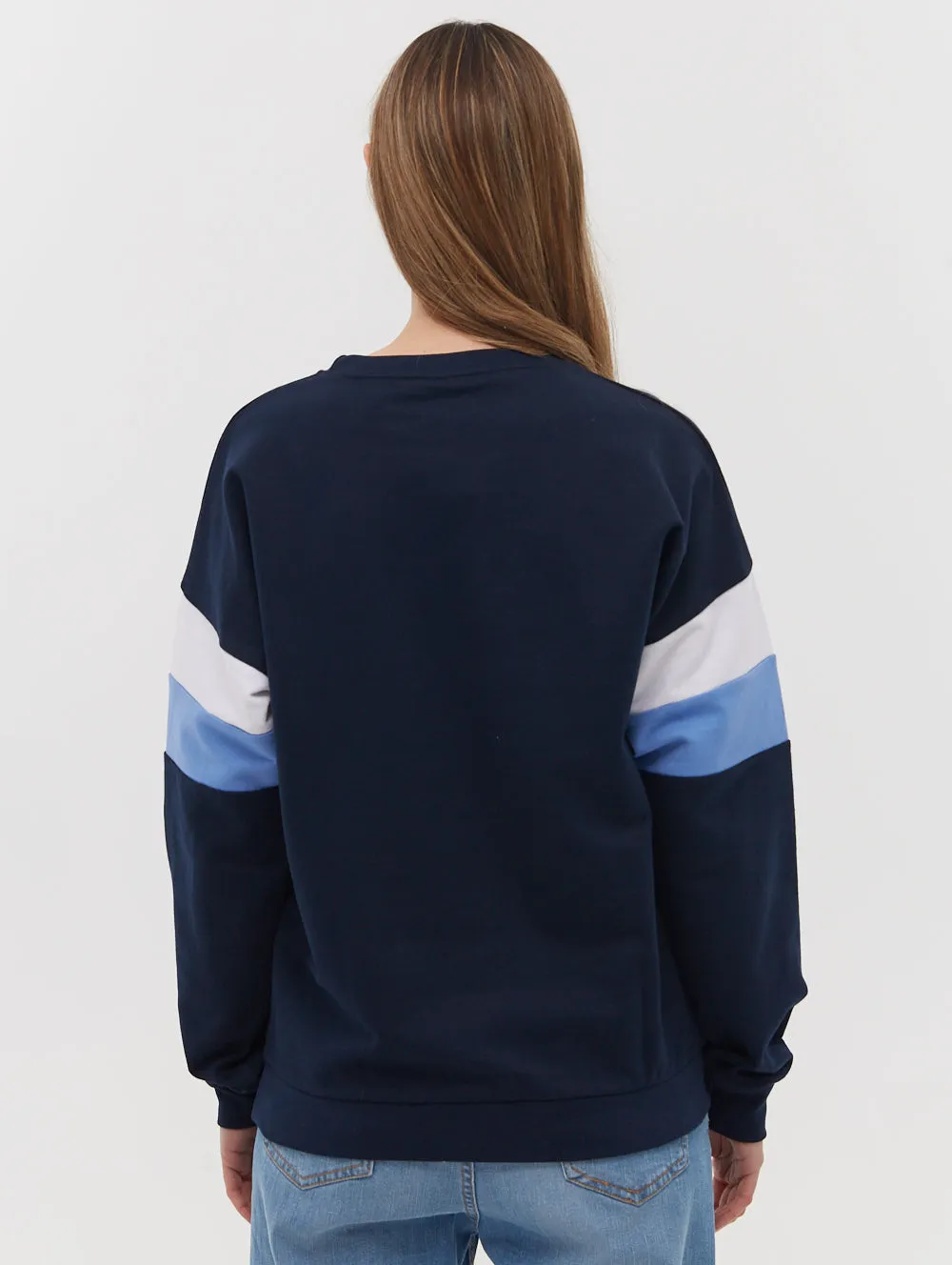 Tarryn Stripe Sleeve Crew Neck