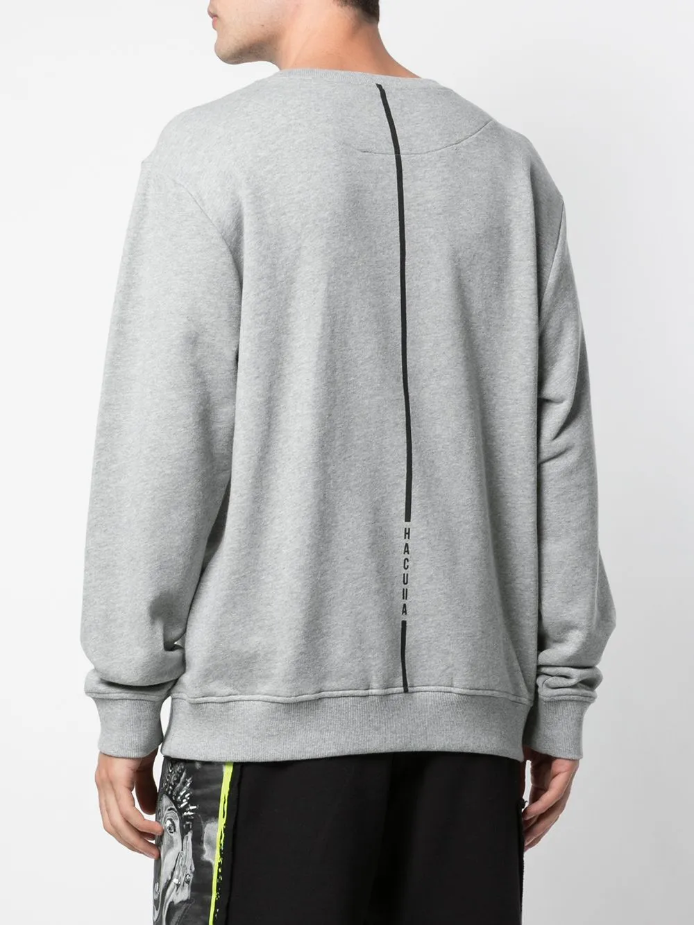 TEMPORARY STANDARD SHOULDER CREWNECK HEATHER GREY