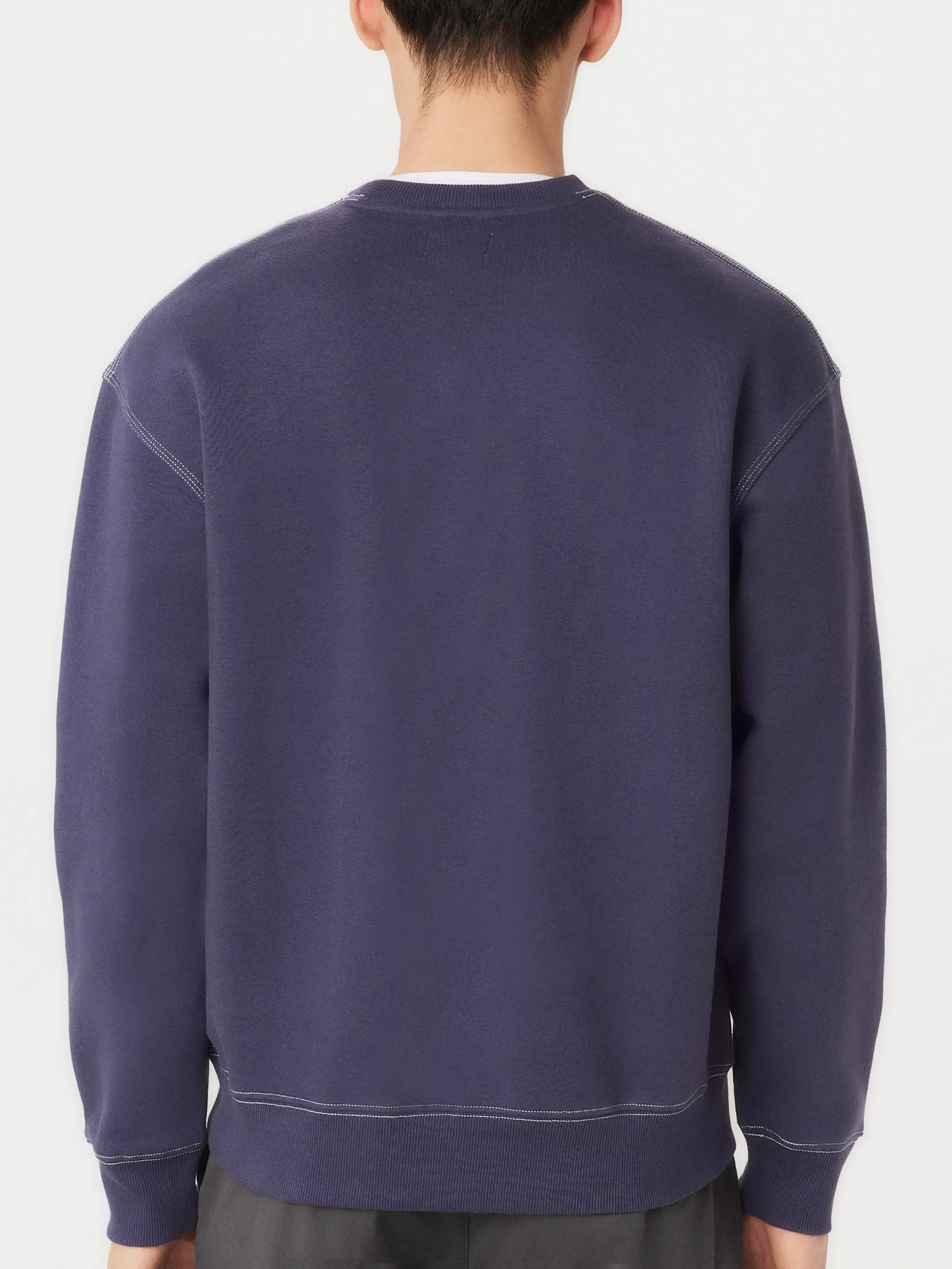 The Utility Fleece Sweatshirt in Midnight Mauve