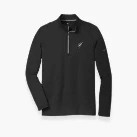 Three Fish Quarter Zip Black Long Sleeve