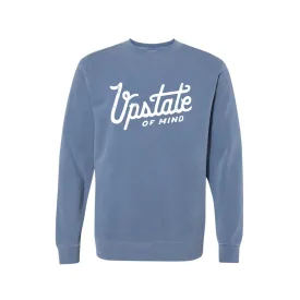 Upstate of Mind - Heritage Script Crewneck - Navy Wash