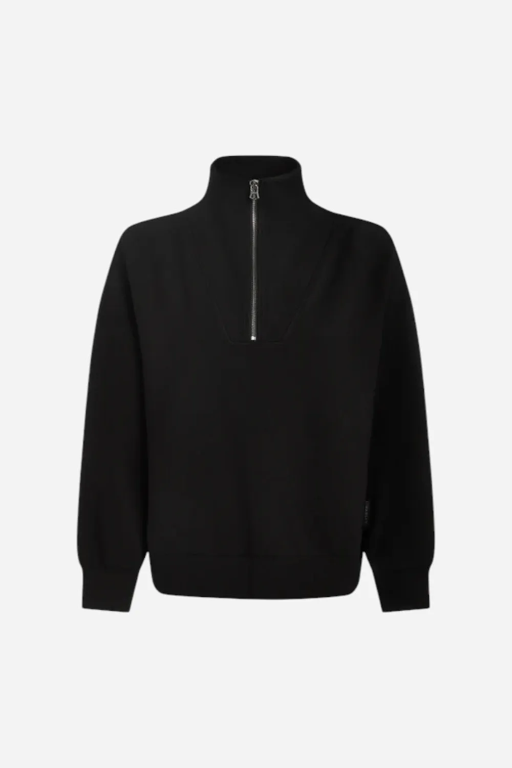 Varley Hawley Half Zip Sweatshirt in Black