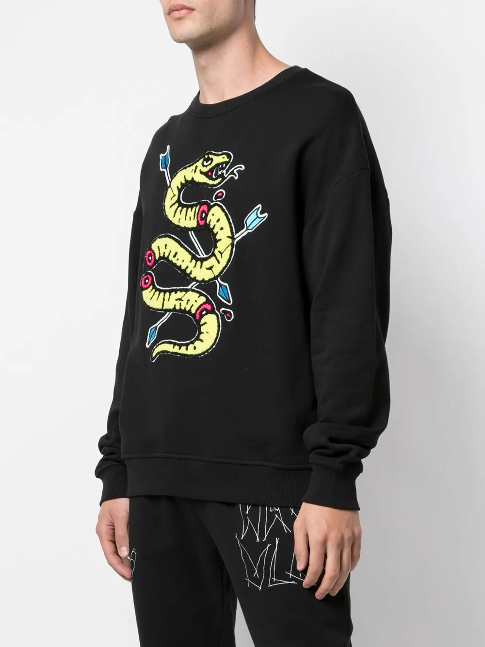 VENOM DROP SHOULDER CREWNECK BLACK