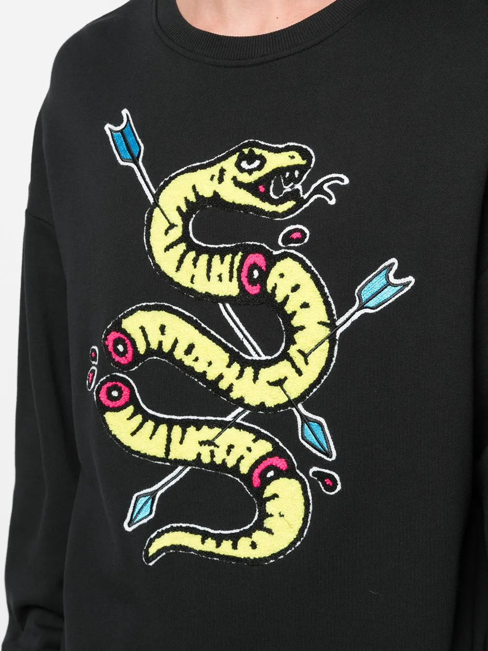 VENOM DROP SHOULDER CREWNECK BLACK