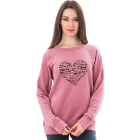 Walk In Love Unisex Lightweight Terry Raglan