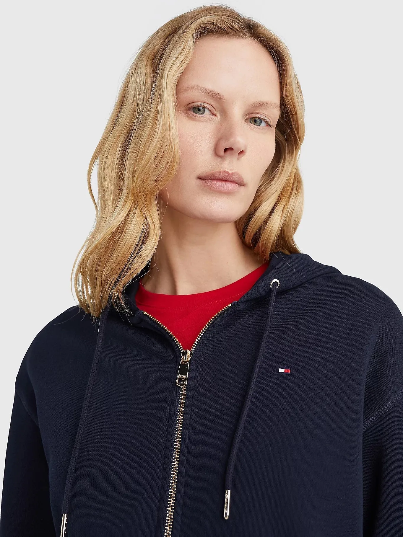 Zip- thur Hoody - Navy